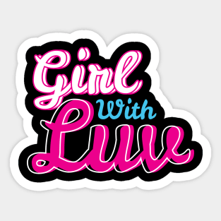 Girl With Luv Sticker